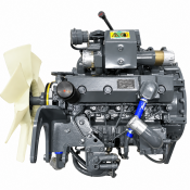 Komatsu SAA4D95LE-3 renoverad komplett motor med turbo, insprutningspump och insug.
