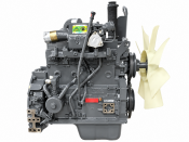 Totalrenoverad Komatsu SAA4D95LE-3 dieselmotor komplett med monterad kringutrustning.